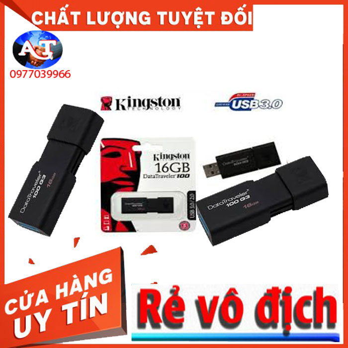 Usb 3.0 kingston dt100g3 16gb tốc độ upto 100mb/s