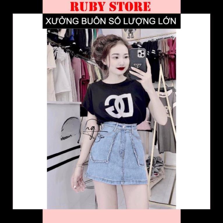 Áo Baby Tee Họa Tiết DC Mới Hai Màu Đen Trắng Cực Hot Trend Áo Thun Dáng Vừa In Chữ Ngực Xinh