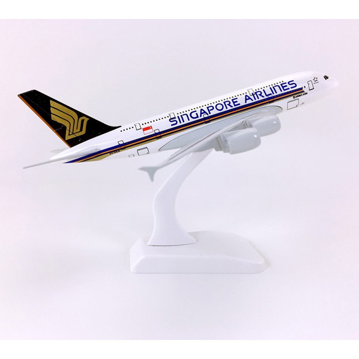 Mô hình máy bay tĩnh Airbus A380 Singapore Airlines 16cm