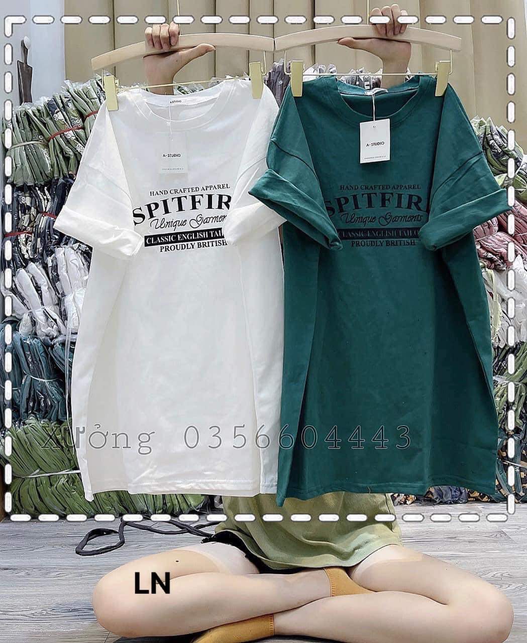 Áo thun spi.tfre Chất cotton ,ln
