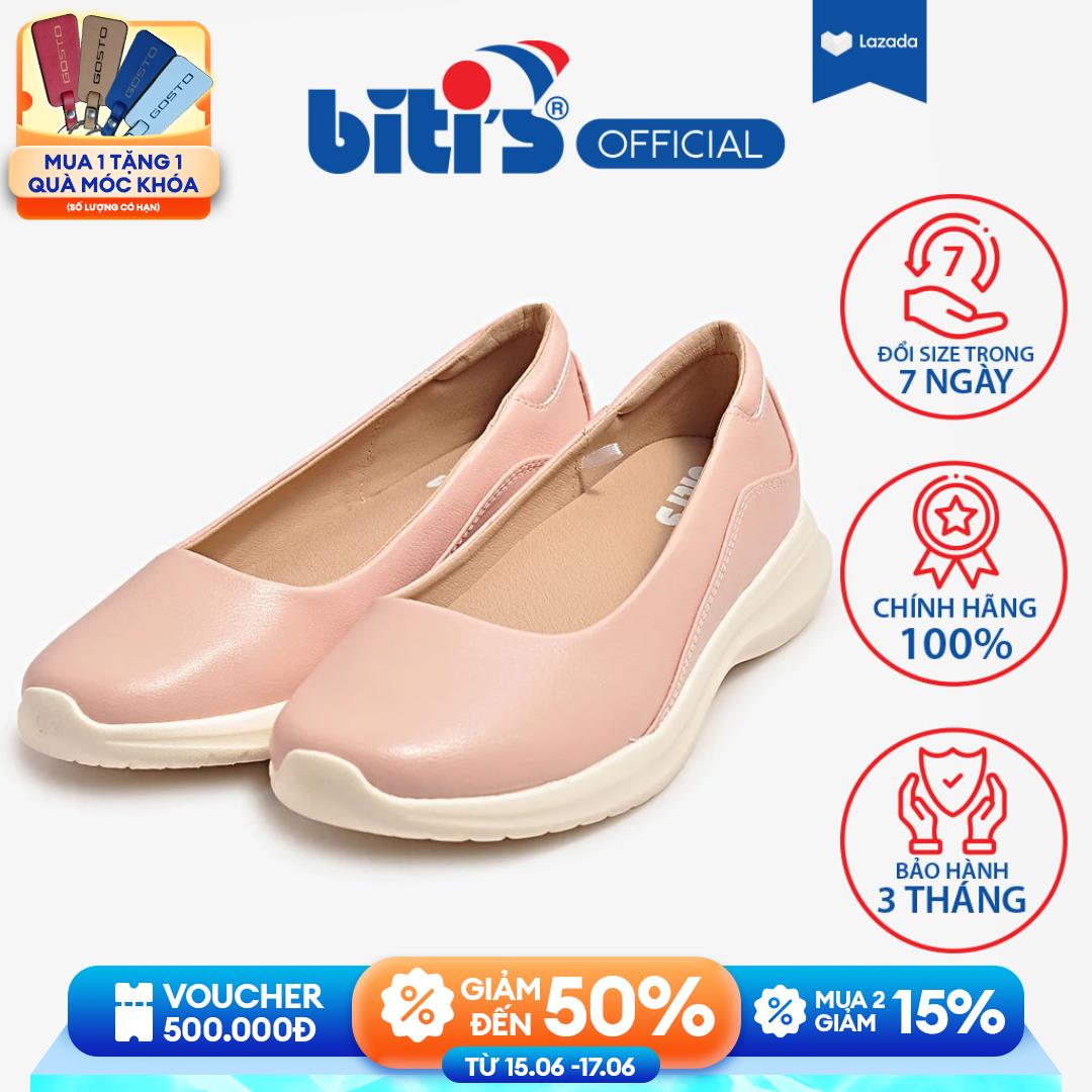 Giày Búp Bê Nữ Bitis Êmbrace Blush Pink DBW004500HOL