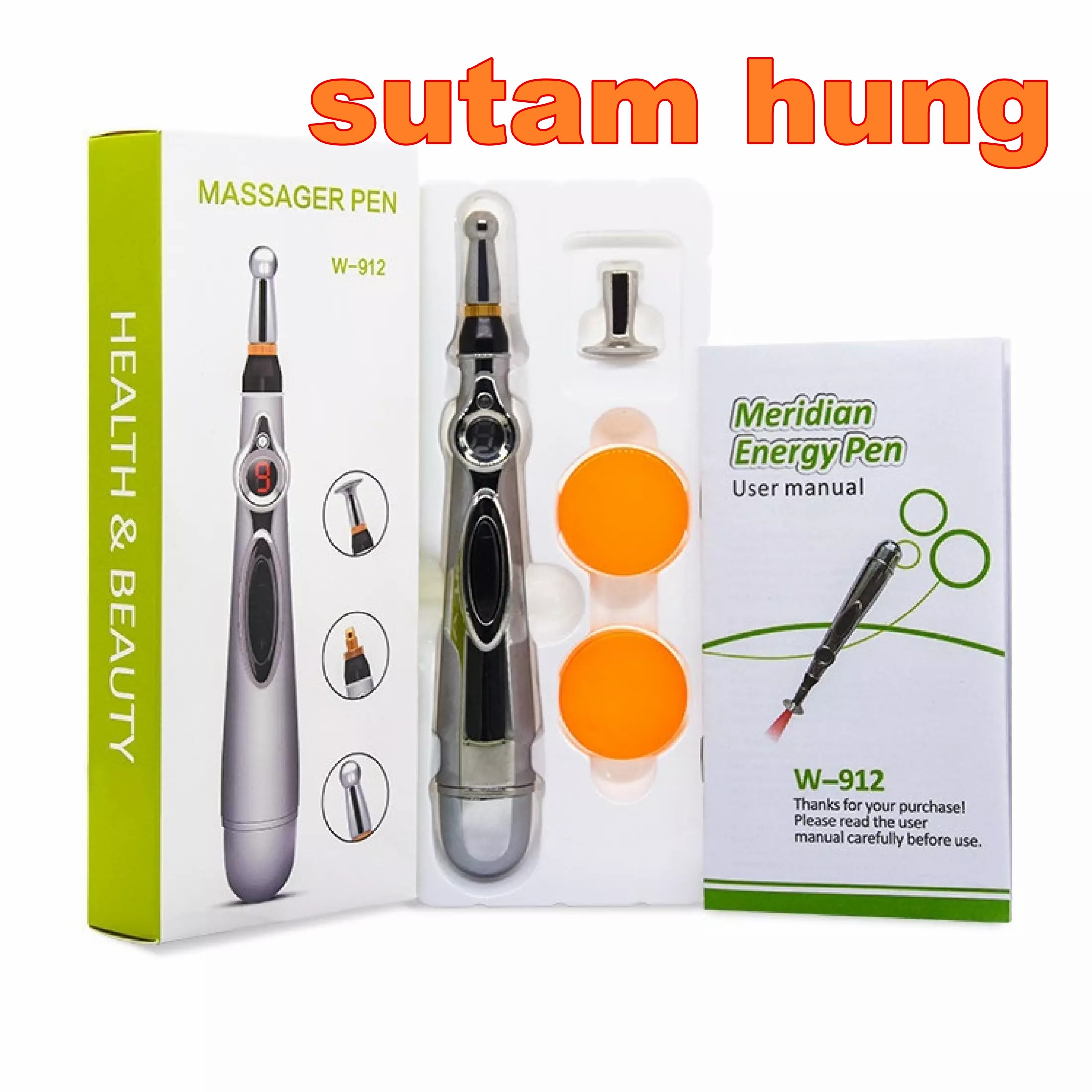 Bút châm cứu liệu xung điện w 912 chất lượng tốt đảm bảo an toàn sức khỏe người sử dụng ,loai 1