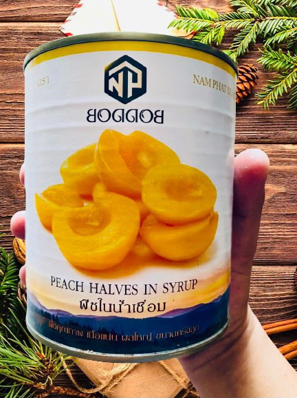 Đào ngâm thái lan boddob 820g