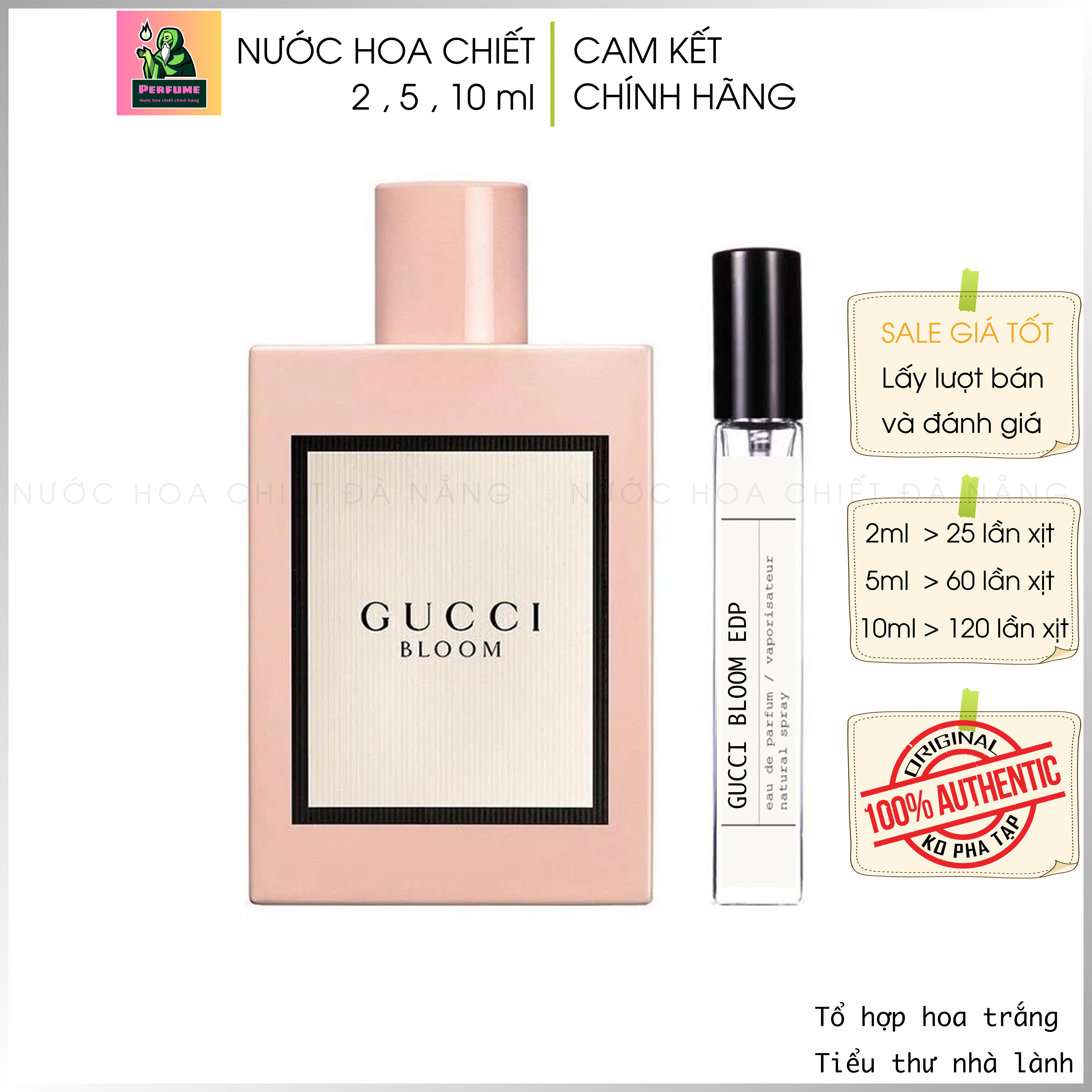 Nước hoa gucci bloom edp chiết 2 5 10ml || cam kết chính hãng