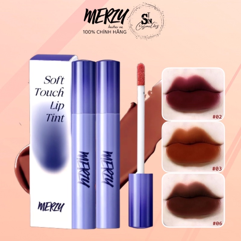 Son merzy soft touch lip tint sl1 sl2 sl3 sl4 sl5 sl6