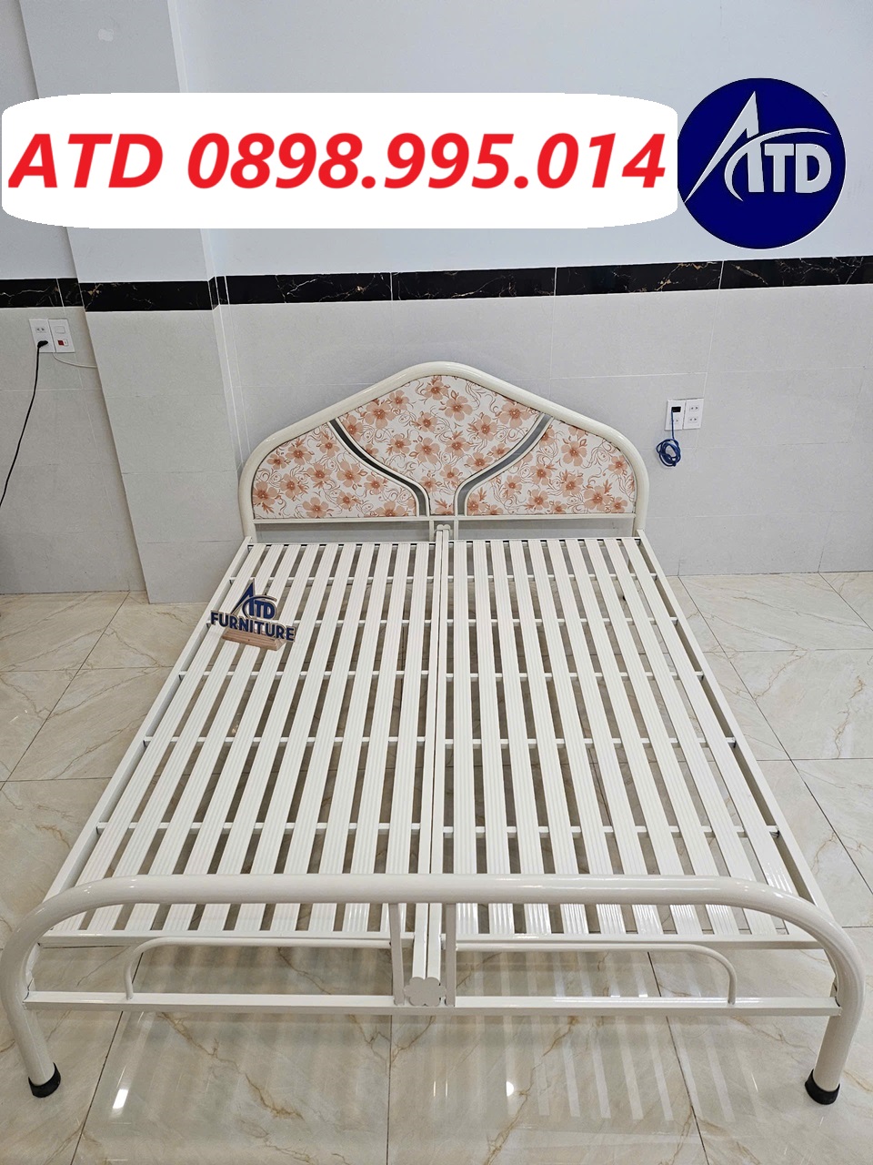 Giường sắt giá rẻ 1-2 người nằm gia đình phòng trọ giá rẻ dành cho sinh viên công nhân
