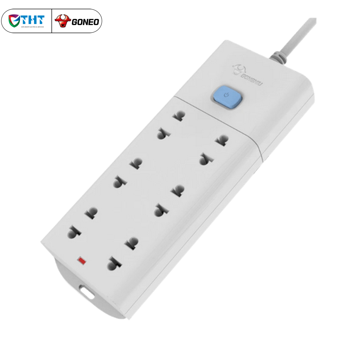Ổ cắm điện có dây GONGNIU chính hãng V1060, 6 ô cắm, 1 công tắc, chống cháy, bảo hành 36 tháng.