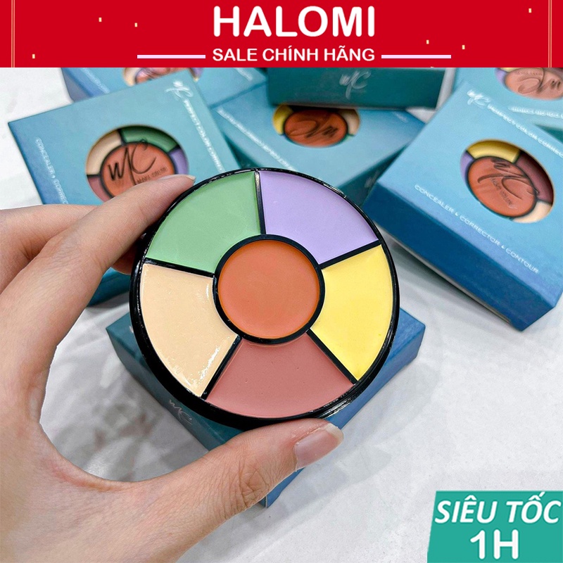 Che khuyết điểm triệt sắc MC Makeup Color Thái Lan 6 ô Dupe Kryolan che mọi khuyết điểm HALOMI
