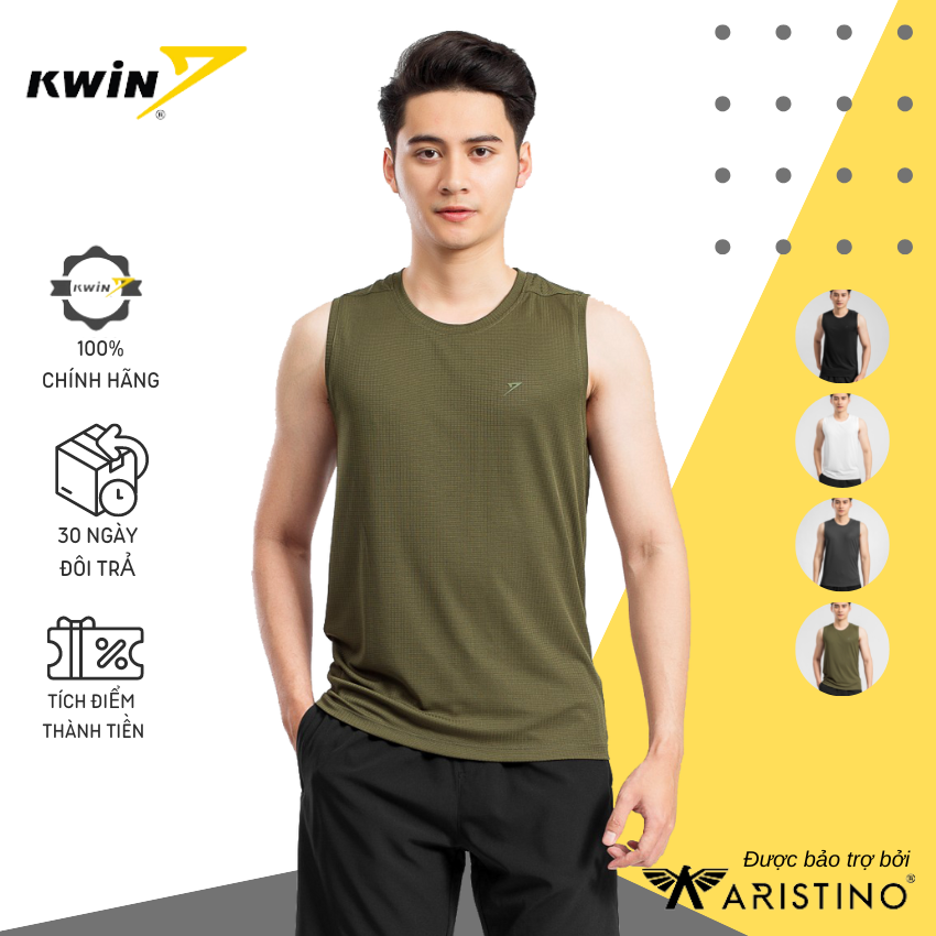 Áo Tanktop Nam Kwin - Áo Ba Lỗ Nam Cao Cấp Thấm Hút Mồ Hôi Dễ Vận Động - Chống Nhăn, Chống Nước Và Bụi Bẩn -  KTT007S9