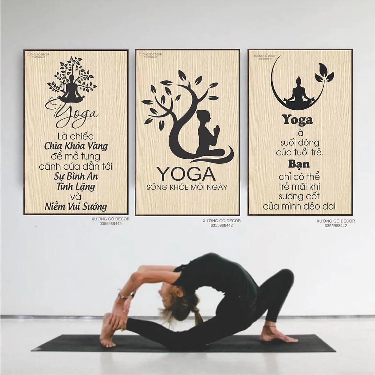 Tranh Decor Yoga Treo Tường Hoa Trang Trí Phòng Thiền, Phòng Tập - Trang trí phòng yoga
Bạn đang tìm kiếm một cách để trang trí phòng yoga của mình trở nên hoàn hảo hơn? Tranh decor yoga treo tường với hình hoa rực rỡ chắc chắn sẽ làm cho phòng thiền của bạn trở nên thật hoàn thiện. Làm mới không gian tập luyện của bạn với món đồ trang trí đẹp và tinh tế này.
