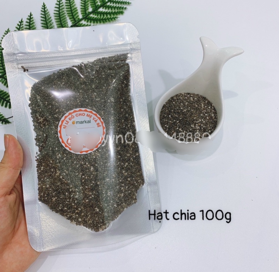 Hạt chia hữu cơ Markal Pháp ( gói 250g, có tách lẻ túi zip 100g )