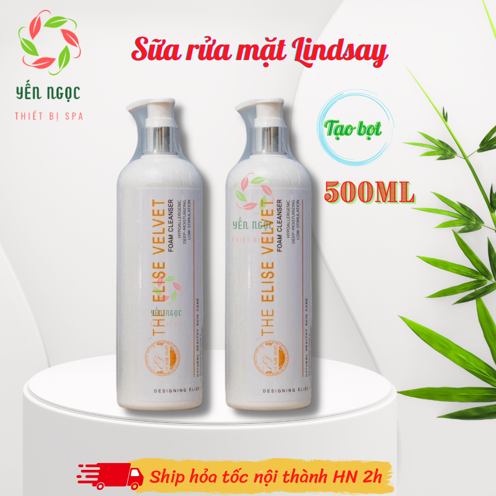 Sữa rửa mặt Lindsay tạo bọt 500ml | Sữa rửa mặt The ELise Velvet Lindsay