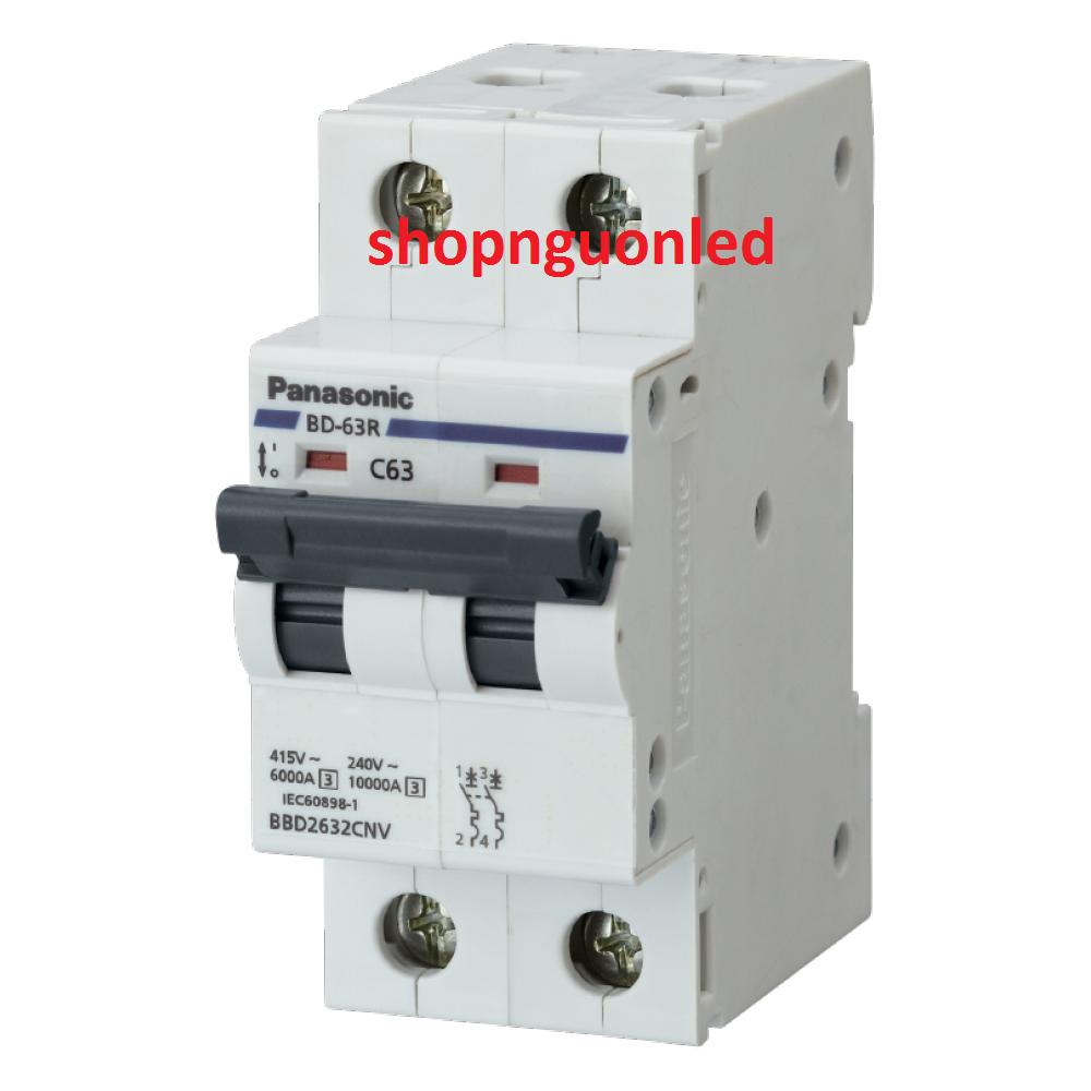 Cầu dao tự động hiệu panasonic din bbd210021c/din bbd208021c, aptomat,cb cóc, bộ ngắt mạch an toàn chống giật, mua rẻ hơn tại shopnguonled.