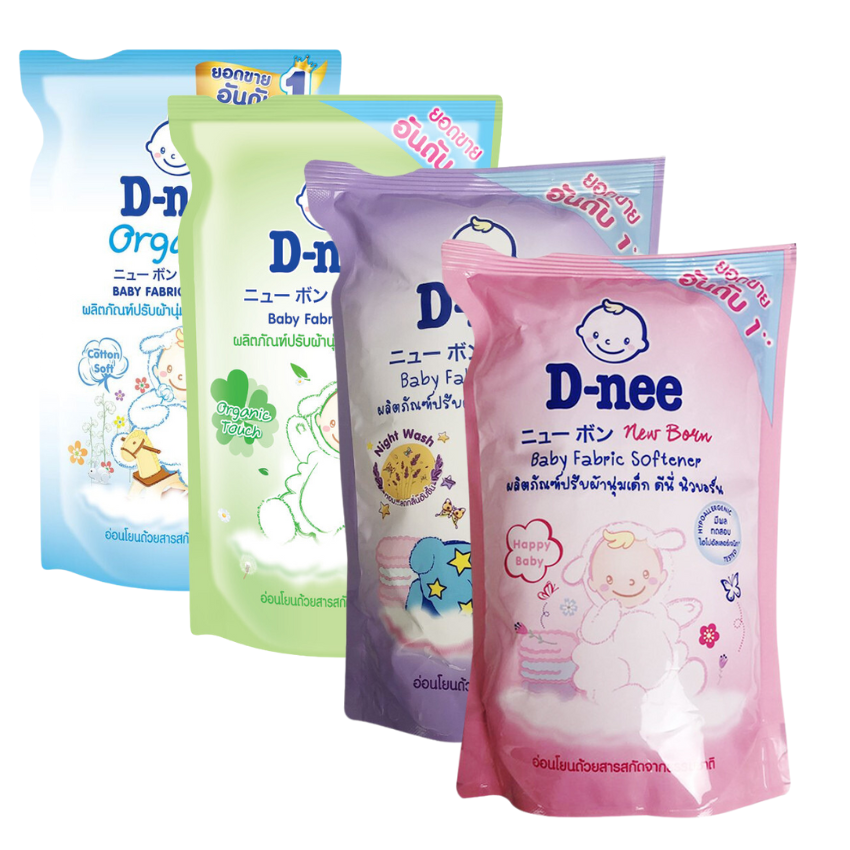 Nước xả vải Dnee túi 550ml chính hãng Thái - Nước xả quần áo cho bé mềm mại