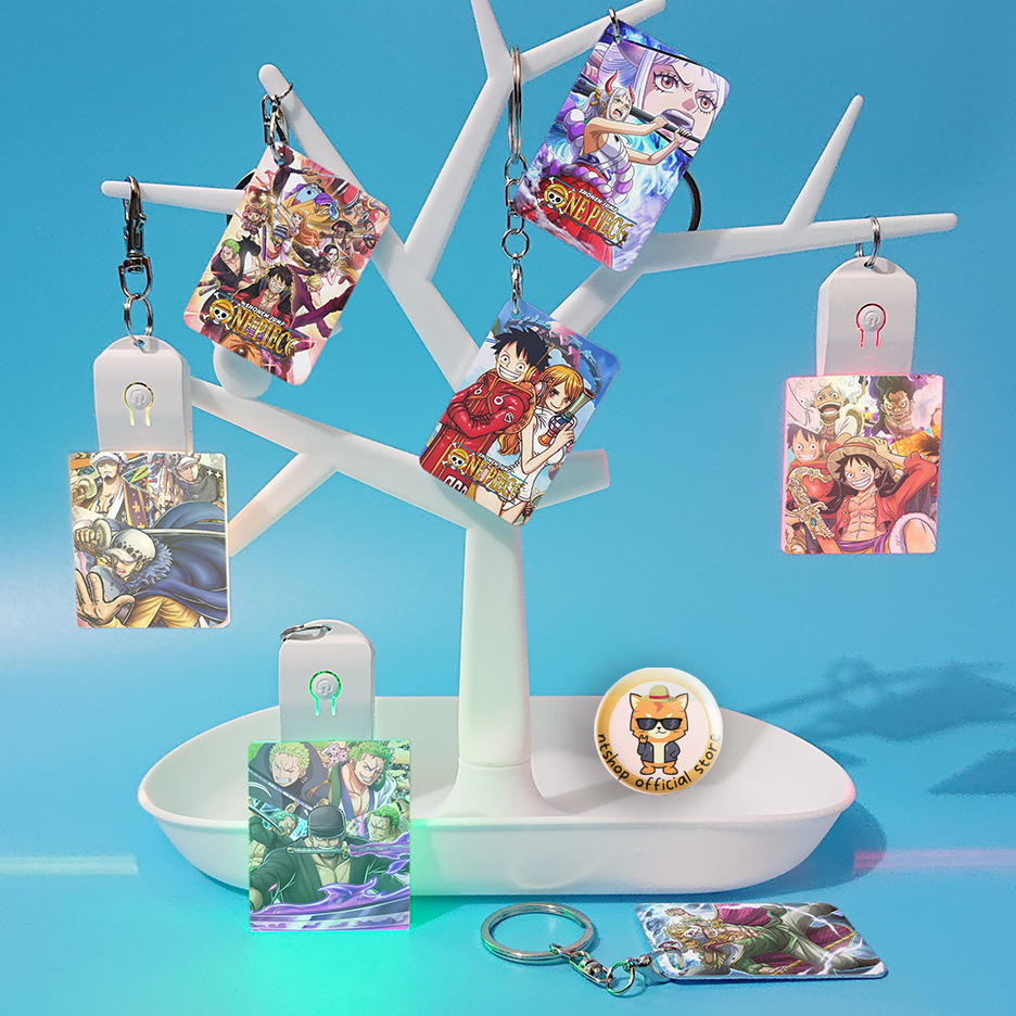 Móc chìa khóa one piece hai mặt thời trang