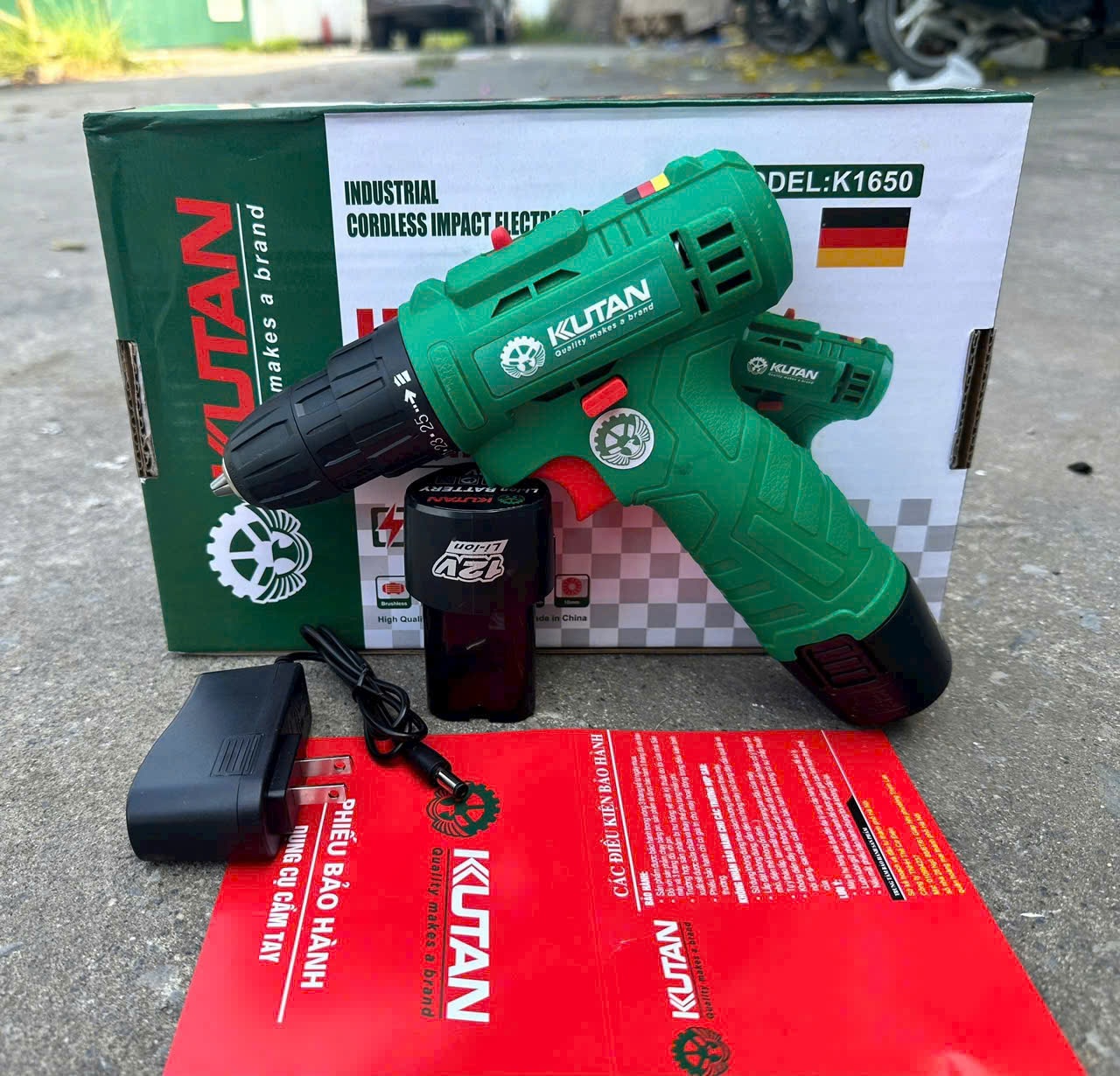 Máy Khoan Pin 12V KUTAN Máy Bắt Vít Nhật Bản tiện dụng - BẢO HÀNH 6 THÁNG