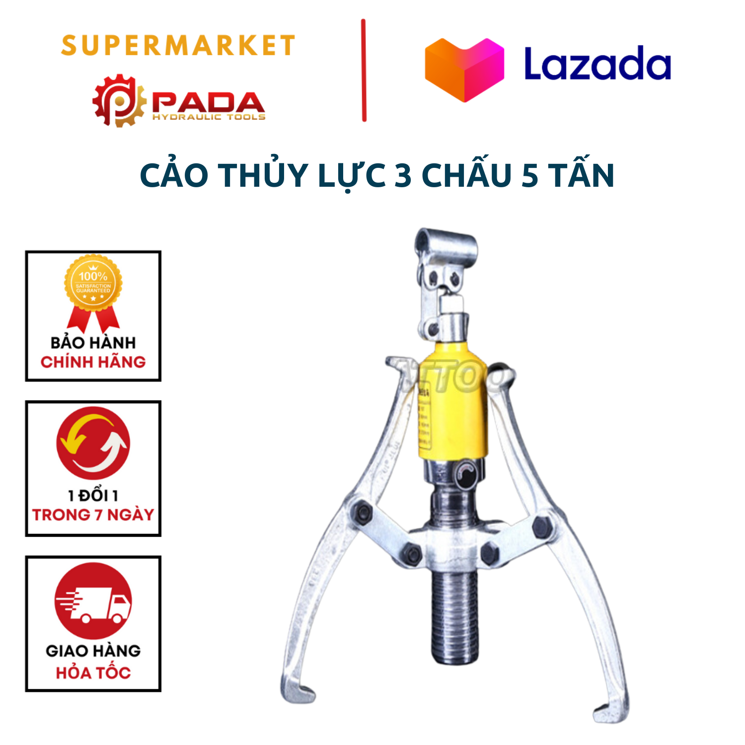 Cảo Thủy Lực 3 Chấu 5 Tấn-Vam thủy lực 5 tấn ZYL5