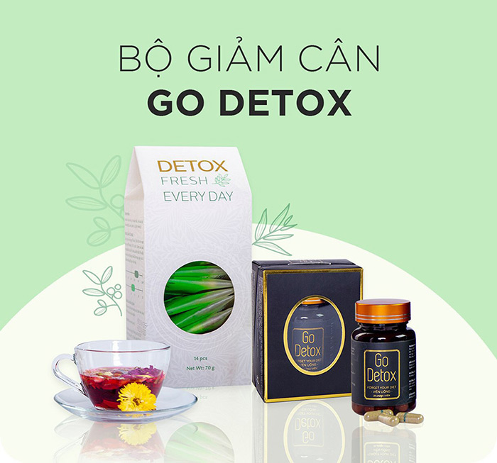 Combo Go Detox Mẫu Mới Nhất - Trà Giảm Cân Combo GoDetox (hàng tem nguyên, cam kết chính hãng)