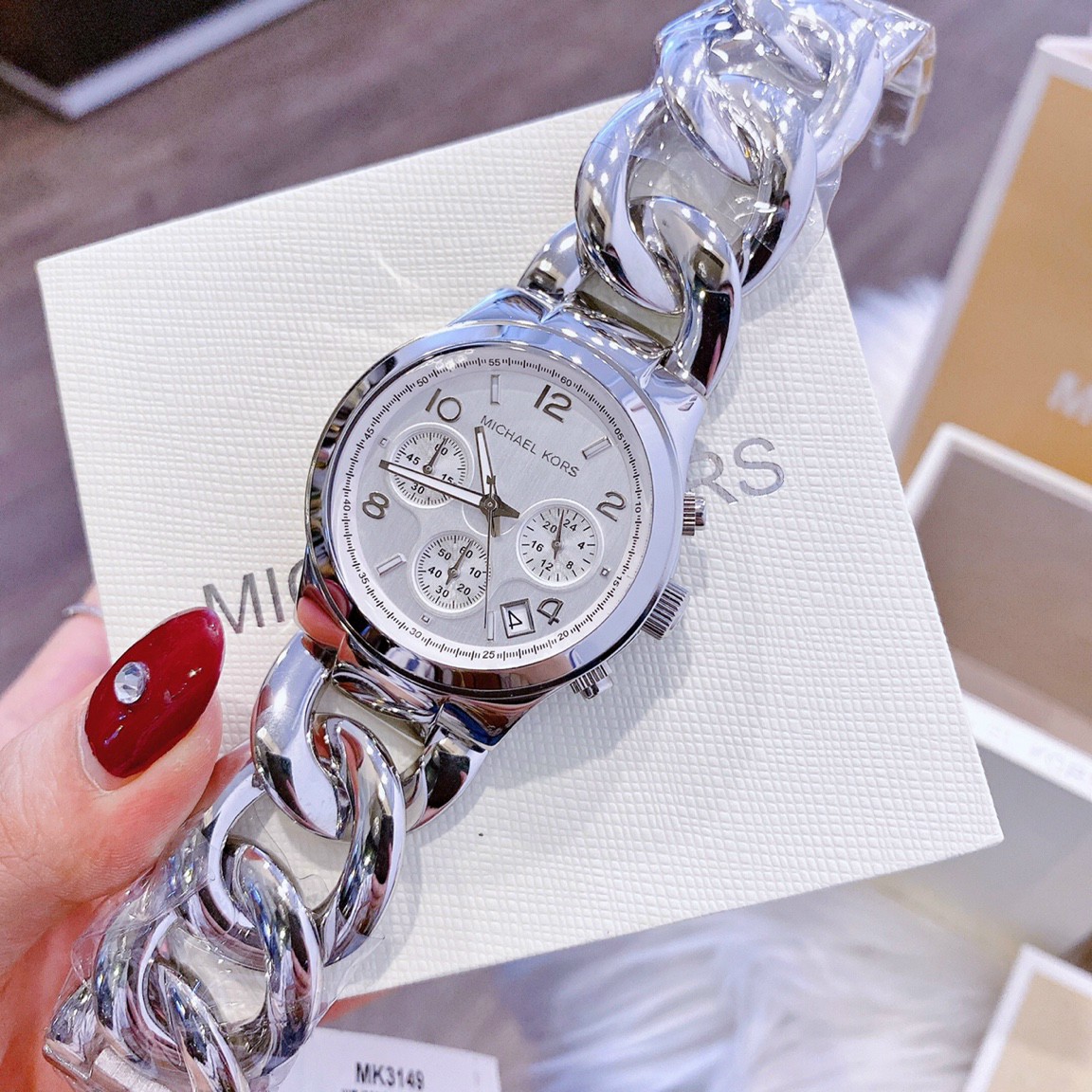 Đồng hồ nữ dây kim loại Michael Kor$- MK5774 - MK6119 Size 36mm fullbox - Đồng hồ nữ đẹp - Đồng hồ nữ chống nướcĐồng hồ nữ cao cấp