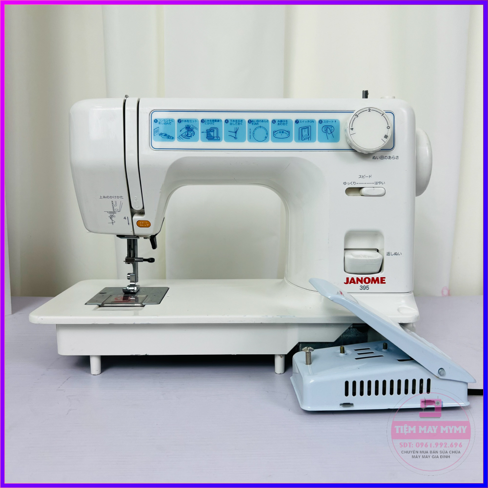 Janome 395 máy may mini gia đình may một đường thẳng siêu bền