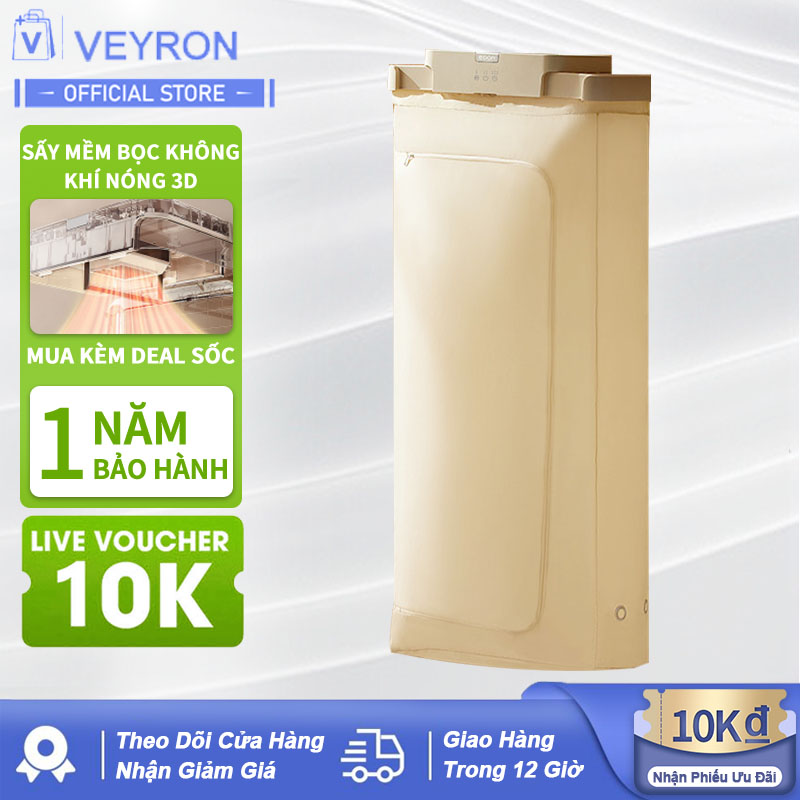 Máy sấy quần áo- gấp gọn treo tường, công nghệ sấy 3D, khử trùng 4 chế độ tiết kiệm điện năng