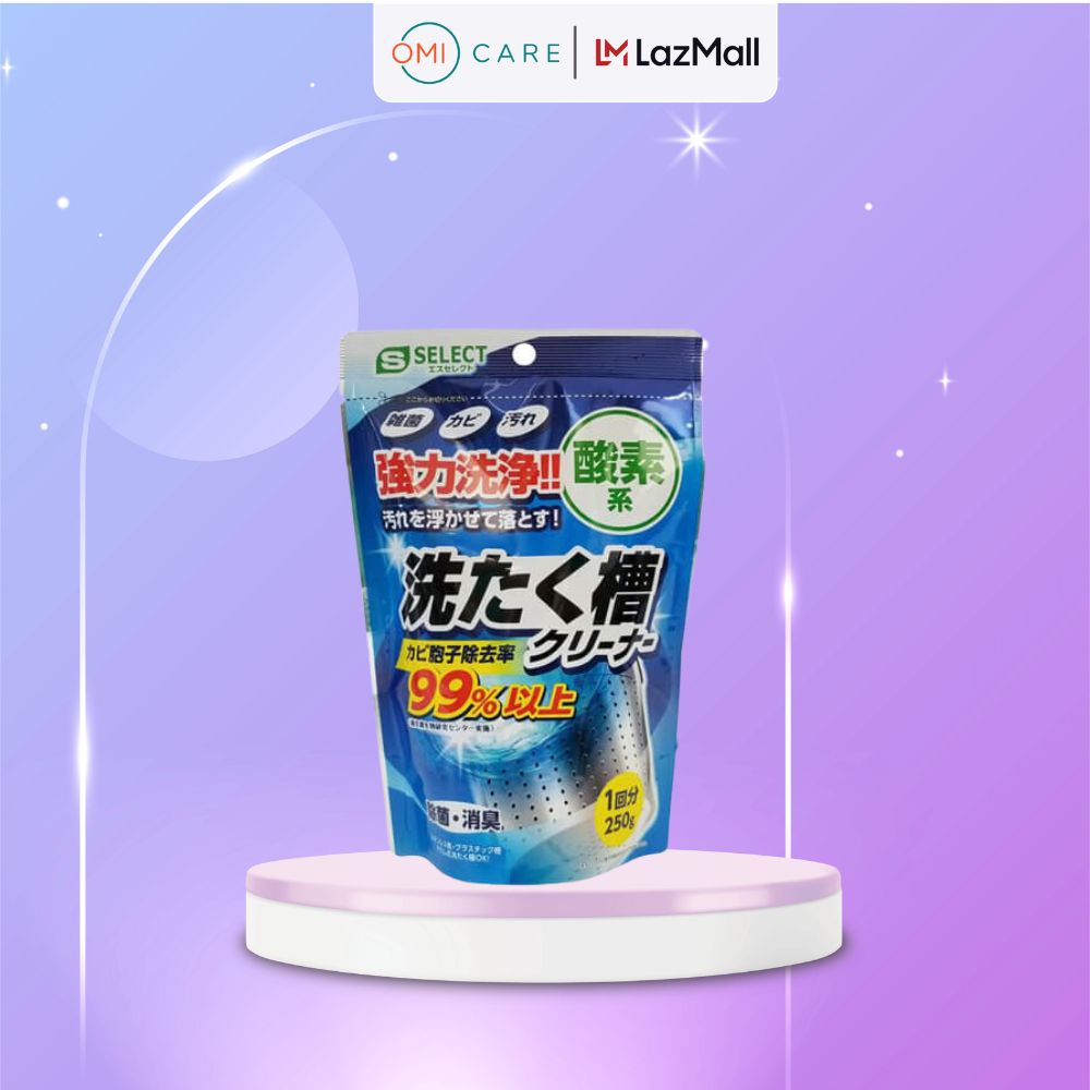 Bột Vệ Sinh Lồng Máy Giặt Làm Sạch Cặn Bẩn, Khử Mùi Cho Máy Giặt Cửa Trên Và Cửa Trước S Select Nhật Bản (250g)