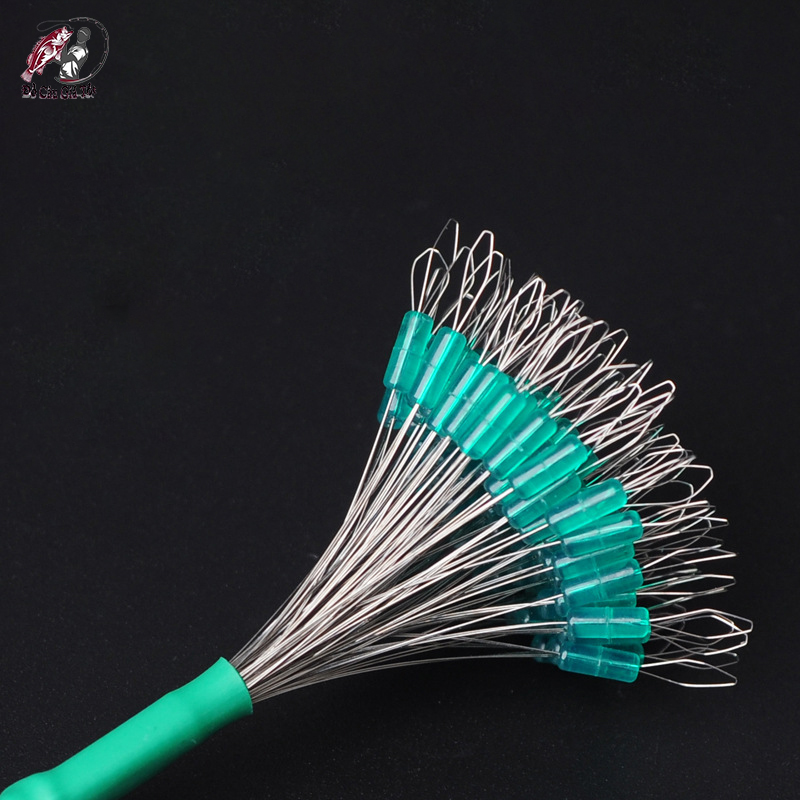 Set 100 hạt chặn silicon, hạt chặn phao câu đài, chặn phao câu cá