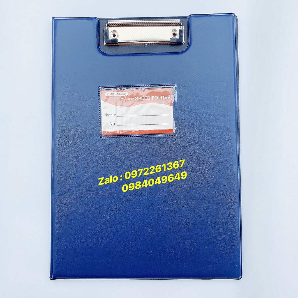 Cặp trình ký da mềm xh 092 - trình ký da a4 có bảng tên