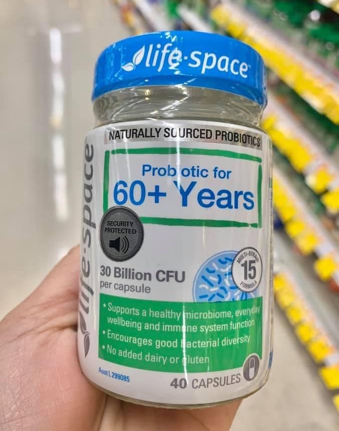 Men vi sinh Life Space Probiotic For 60+ Years 40 Capsules