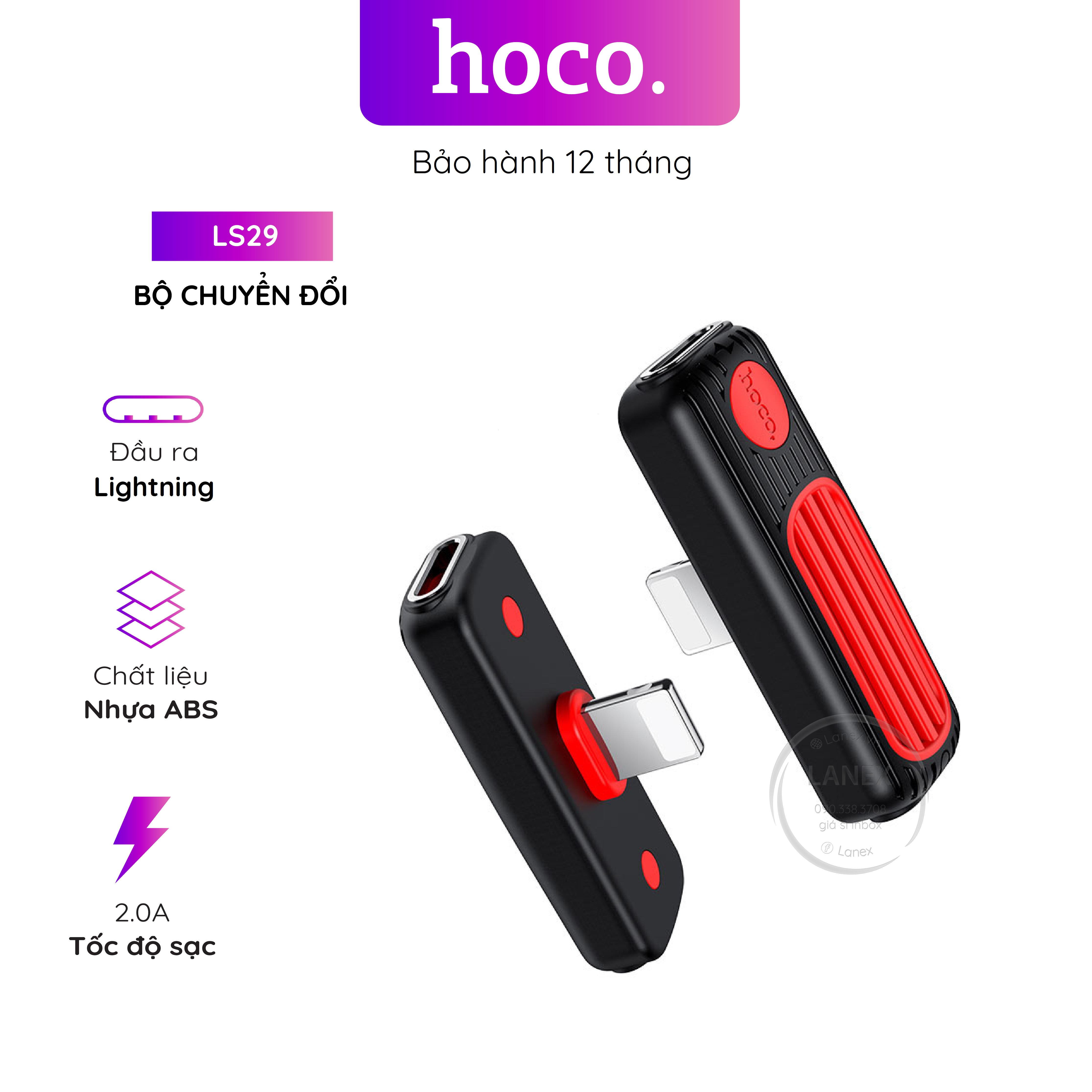 Bộ Chuyển Đổi Hoco Ls29 Chia 2 Đầu