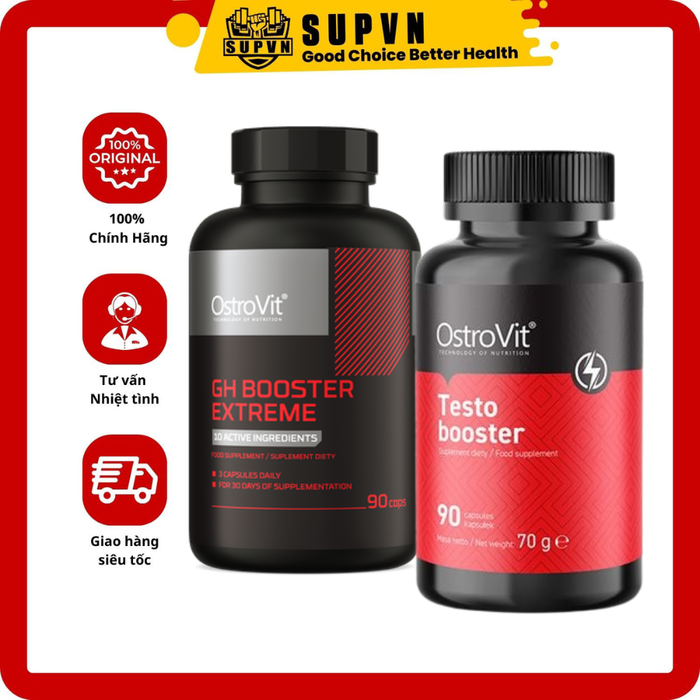 Testo booster ostrovit 90 viên hỗ trợ tăng test hoocmon nam testo booster - từ ba lan