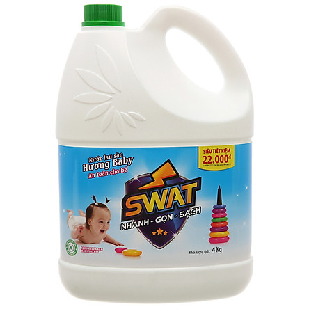 Nước Lau Sàn Siêu Đậm Đặc SWAT Baby 4Kg