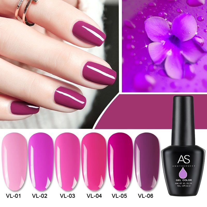 [HCM]Sơn gel AS - màu hồng tím mã VL