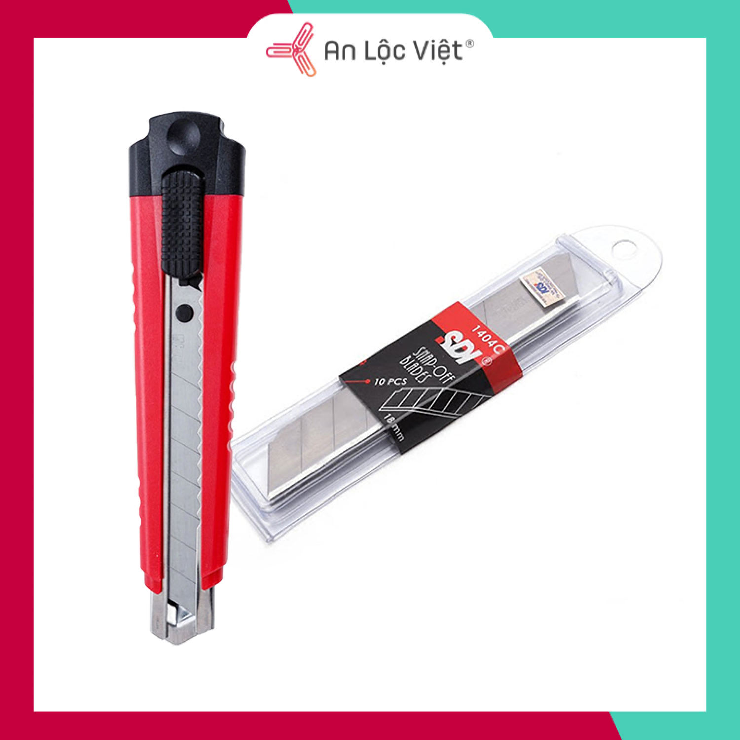 Set dao rọc giấy sdi và lưỡi dao rọc giấy sdi - unc