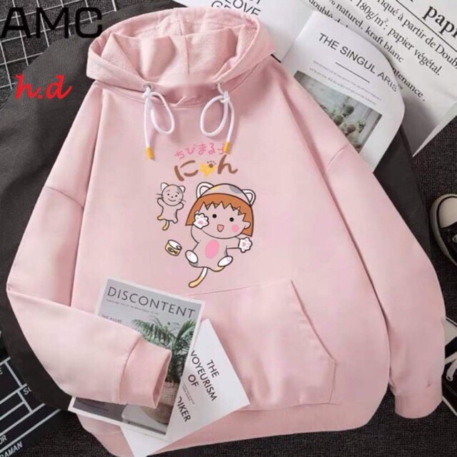 Áo nỉ  HOODIE in hinh họa tiết cao cấp. hình MÈO cute, form áo rộng rãi, freesize dưới 60kg, không bông xù , phong cách Hàn Quốc