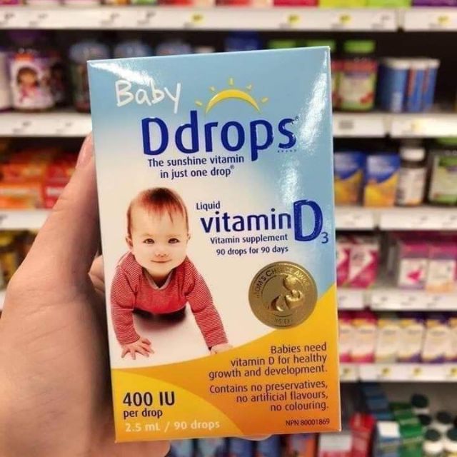 Vitamin D3 Drop Cho Trẻ Sơ Sinh 90 Giọt Của Mỹ