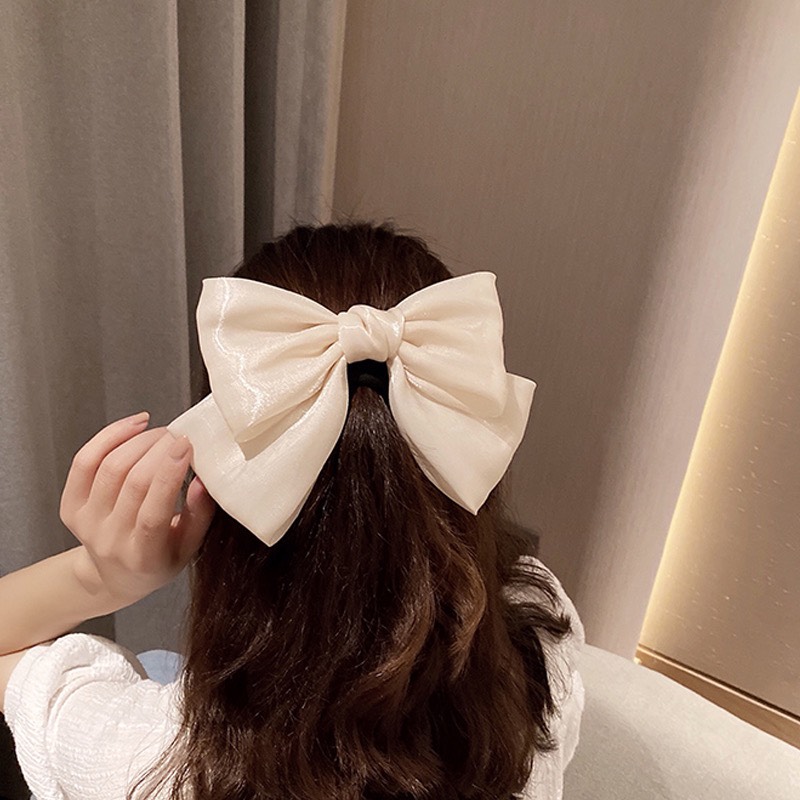 Dây buộc tóckẹp tóc nơ ruy băng cỡ lớn thời trang Hàn Quốc  Shopee Việt  Nam