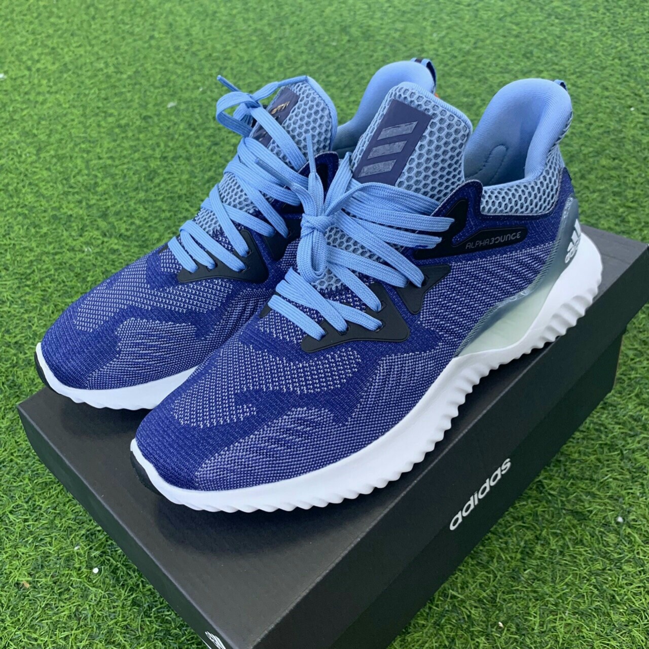 Giày Alphabounce Beyond xanh bản đẹp Fullbox - Ann Shoes