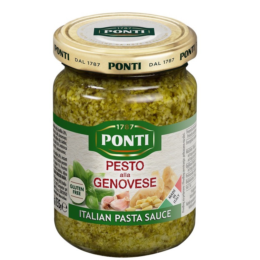 Sốt pesto không gluten alla genovese hiệu ponti