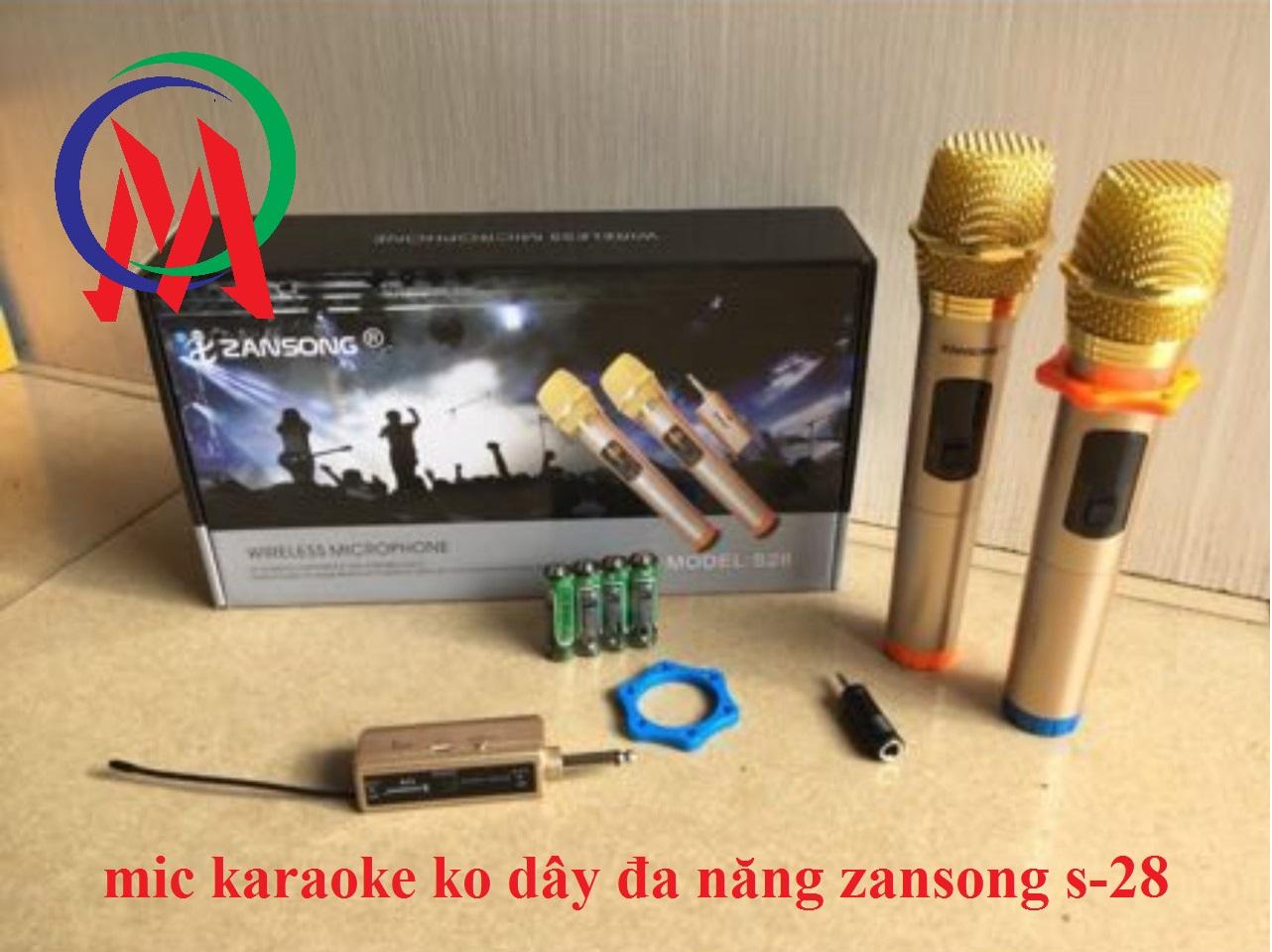 Mic karaoke ko dây đa năng zansong s-28