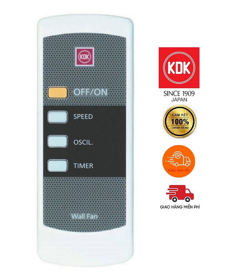 Remote quạt treo tường kdk m40m- điều khiển từ xa m40m - hàng chính hãng