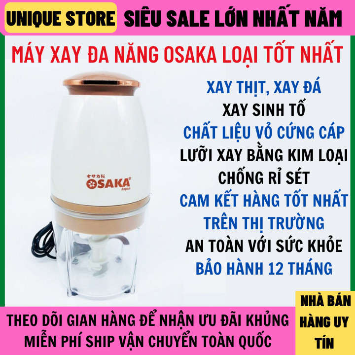 Máy Xay Thịt Máy Xay Sinh Tố Osaka Loại Mới Đa Năng Công Suất Lớn Chống Rơi Vỡ Chất Lượng Siêu Bền, Máy Xay Sinh Tố Rau Củ Quả Osaka