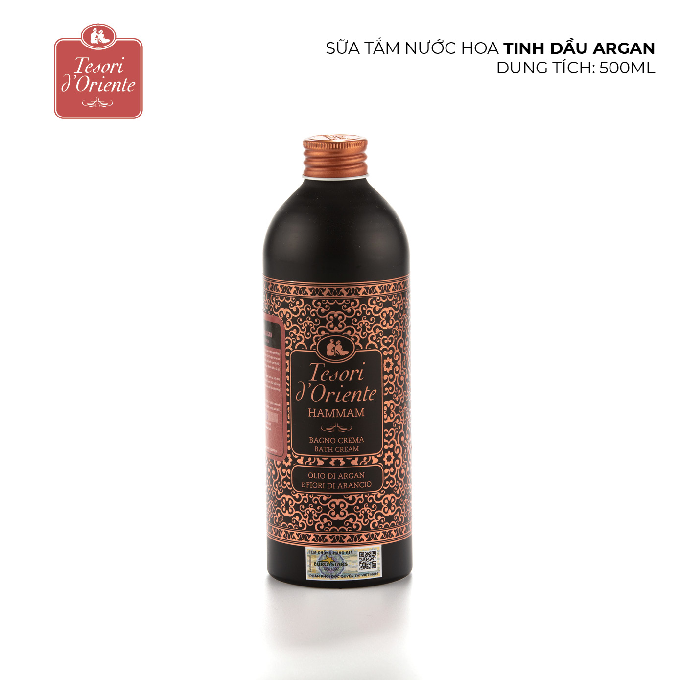 Sữa tắm Tesori d'Oriente Hammam Tinh Dầu Argan 500ml