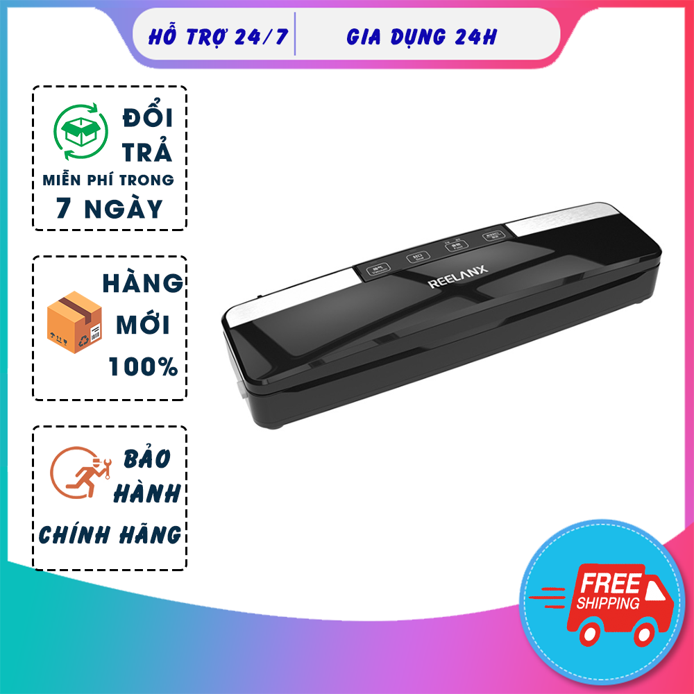 Máy hút chân không bảo quản thực phẩm gia đình + 10 túi nhám