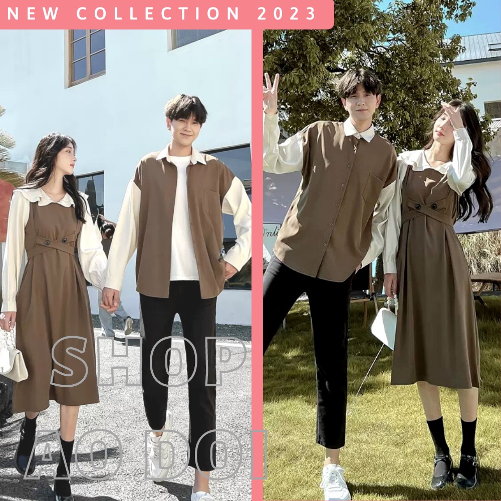 Đồ đôi nam nữ dễ thương, đồ cặp nam nữ váy áo đôi đẹp chụp hình cưới, đi du lịch : có hình chụp thật