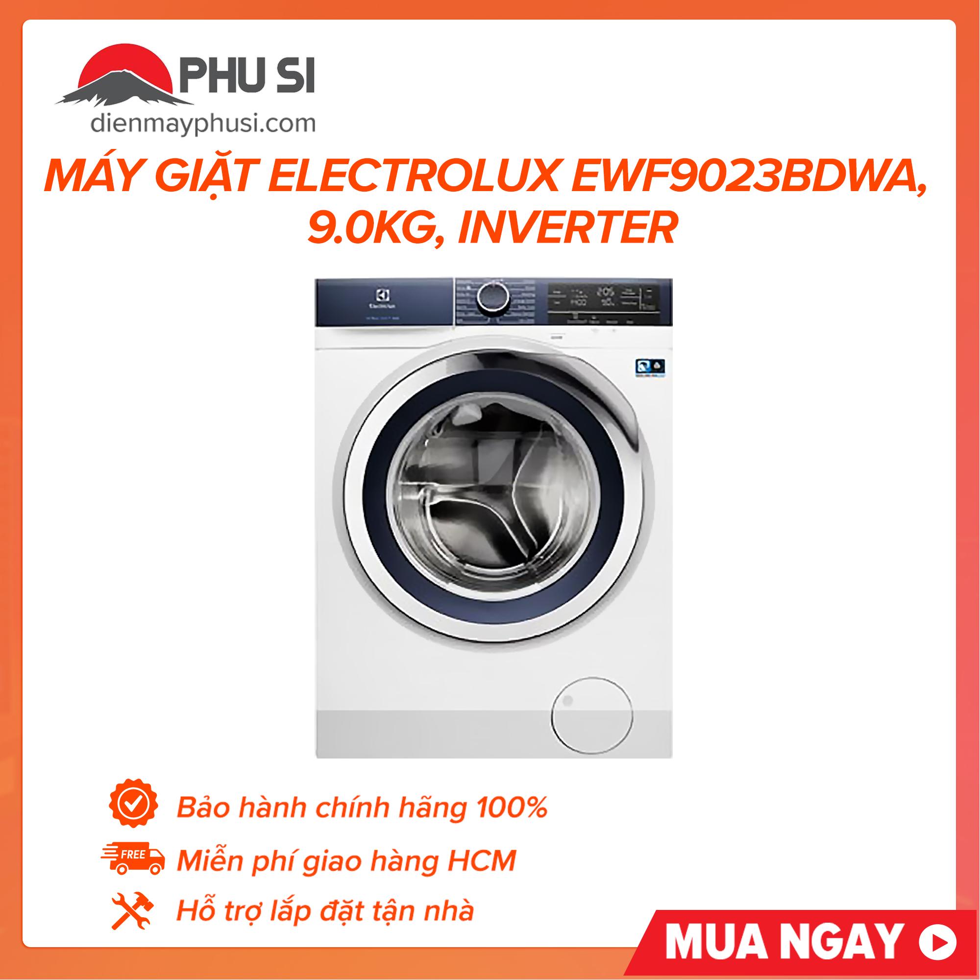 Trả góp 0% - bảo hành 2 năm - máy giặt electrolux ewf9023bdwa 9.0kg inverter