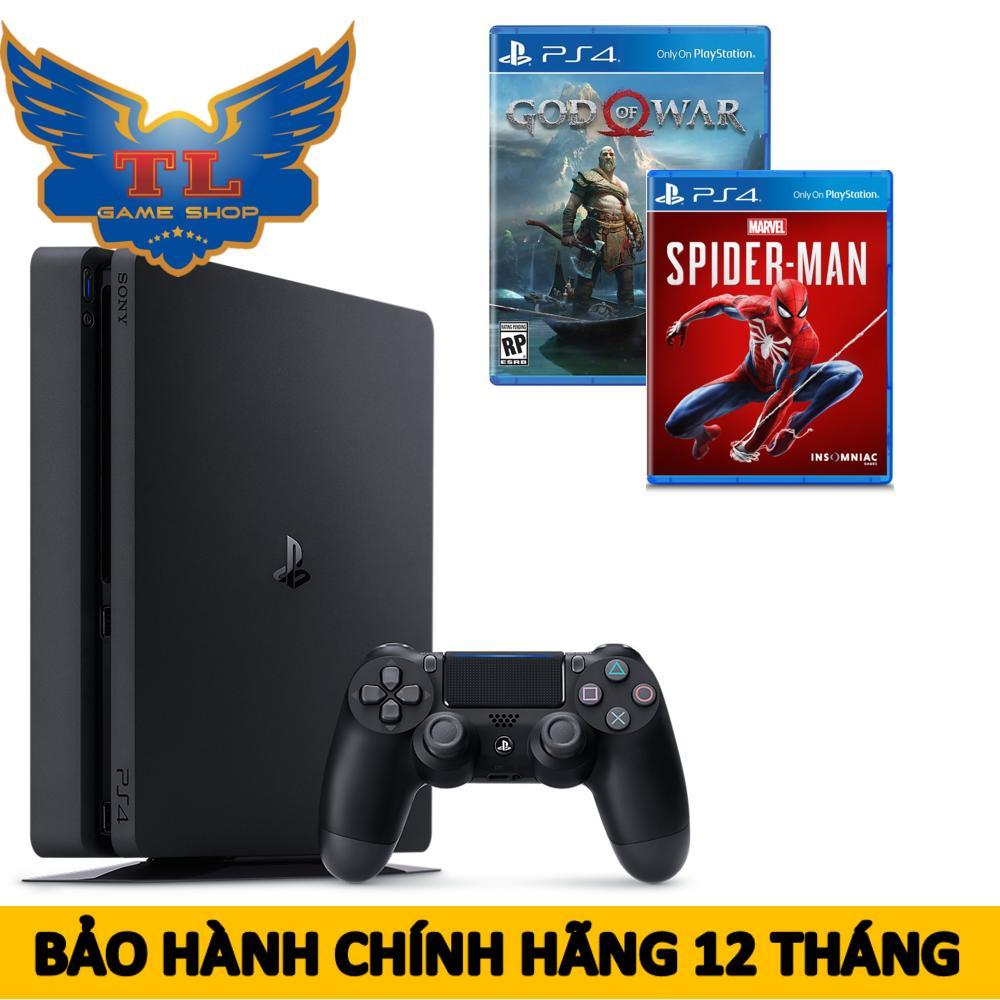[TRẢ GÓP 0%] Máy Chơi Game Playstation PS4 slim 1Tb + Kèm 2 Game Spiderman & God Of War - Hãng Phân Phối Chính Thức