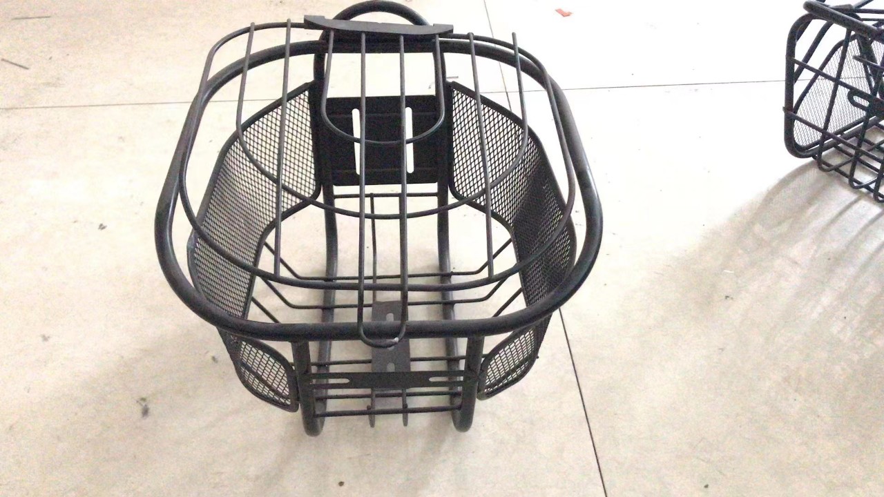 Giỏ sắt xe đạp điện loại có nắp - giỏ xe đạp điện - giỏ xe đạp - giỏ gắn xe đạp - rổ xe