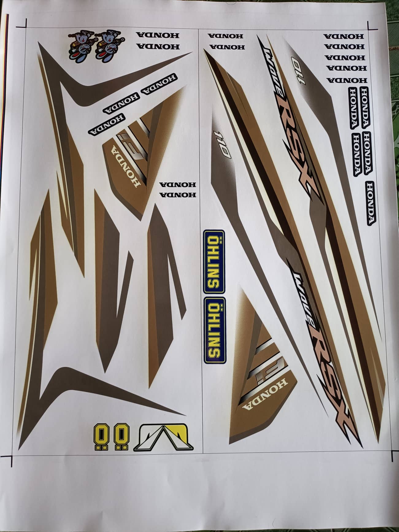 Tem rời wave rsx fi 2014, decal 3 lớp