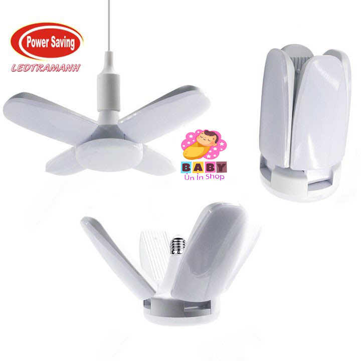Đèn led siêu sáng 4 cánh 5 bóng phát sáng siêu tiết kiệm đến 60% điện năng